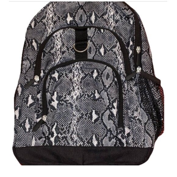 Pottery Barn Teen XL Backpack Snake Print Snakeprint Canvas Black White School Pottery Barn Teen XL Backpack Snakeprint | Mercari main image 3